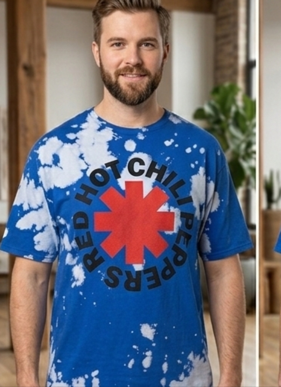 NWOT Red Hot Chili Peppers Bleach Wash Graphic Tee